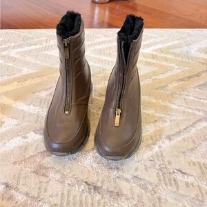 Aquatalia Brown Leather Ankle Boots